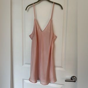 Savage x Fenty pink silky polyester slip/lingerie/pjs